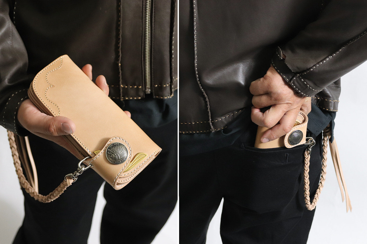 REDMOON / 存在感のある翼を宿す YELLOW EAGLE LONG WALLET