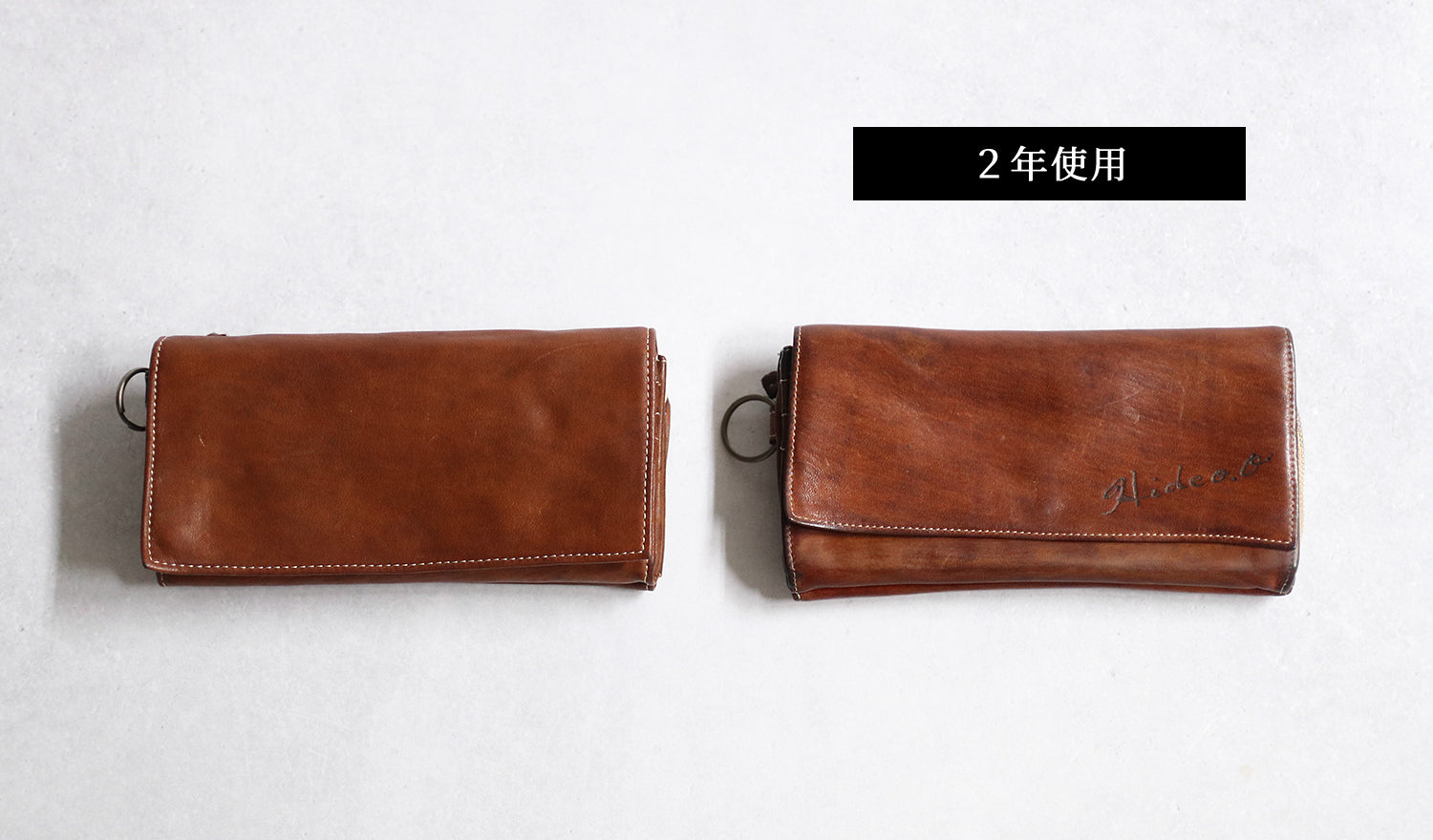 REALMIND / FORO 一種與眾不同的紋理。長皮夾採用柔軟、輕盈、高品質染色馬皮製成。