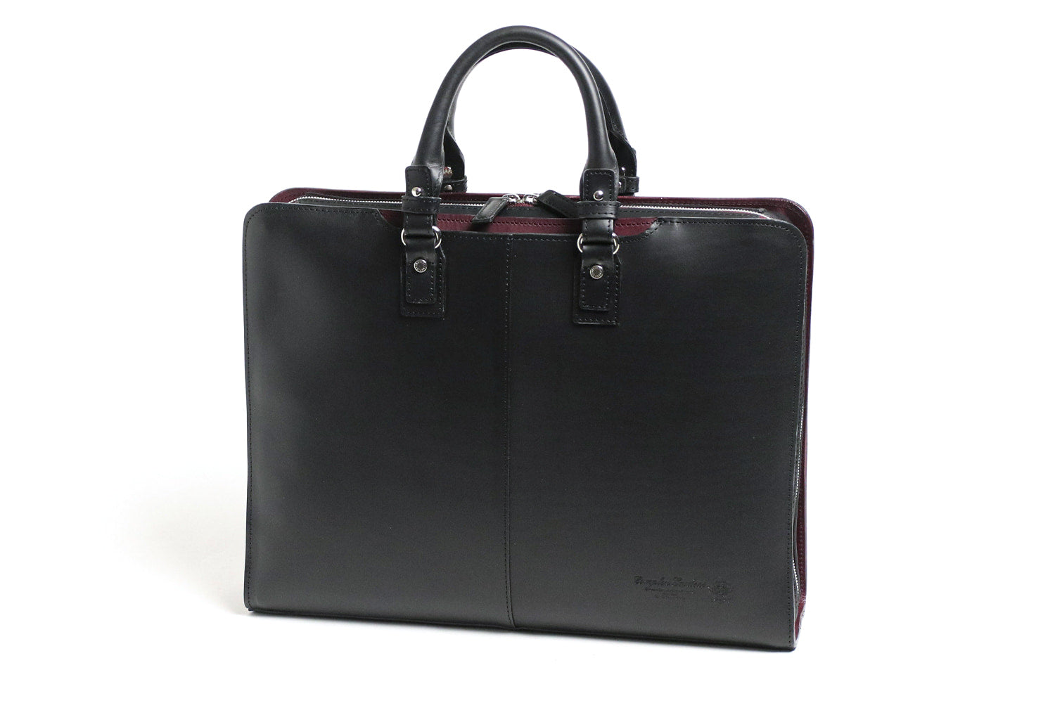 COMPLEX GARDENS / 眼蔵 ゲンゾウ 上質で肉厚なバケッタレザーを贅沢に使用したラウンドジップB4ブリーフケース