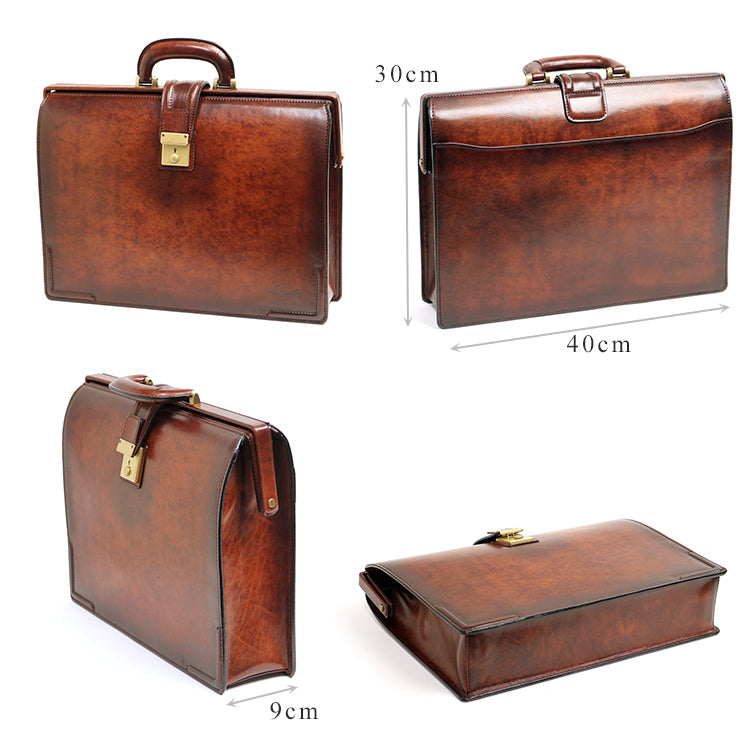 Lugard /G-3 オンリーワンのシャドー仕上げ。ヴィンテージ感漂う、味わい深いスリムダレスバッグ