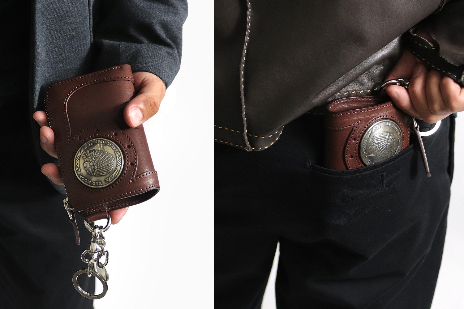 REDMOON / BAREBACK L-zip MIDDLE WALLET
