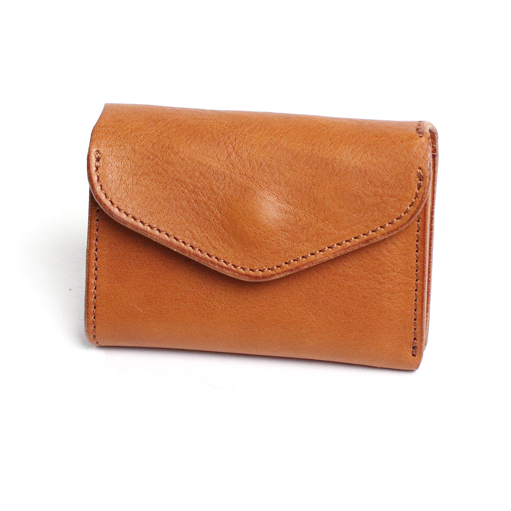 CRAMP / 池之端銀革店 表情豊かなイタリア製シュリンクレザー。 カードケースサイズのコンパクトウォレット (リニューアル版)