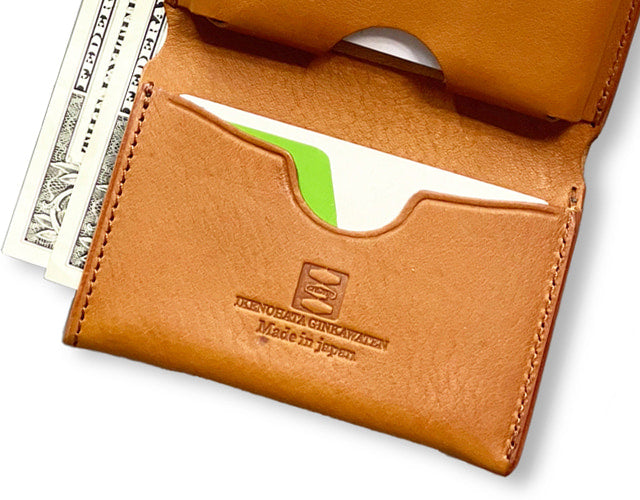 CRAMP / 池之端銀革店 表情豊かなイタリア製シュリンクレザー。 カードケースサイズのコンパクトウォレット (リニューアル版)