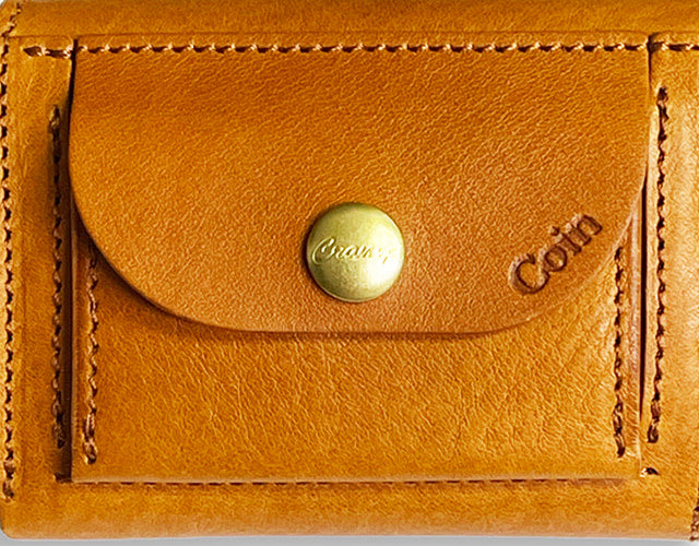 CRAMP / 池之端銀革店 表情豊かなイタリア製シュリンクレザー。 カードケースサイズのコンパクトウォレット (リニューアル版)