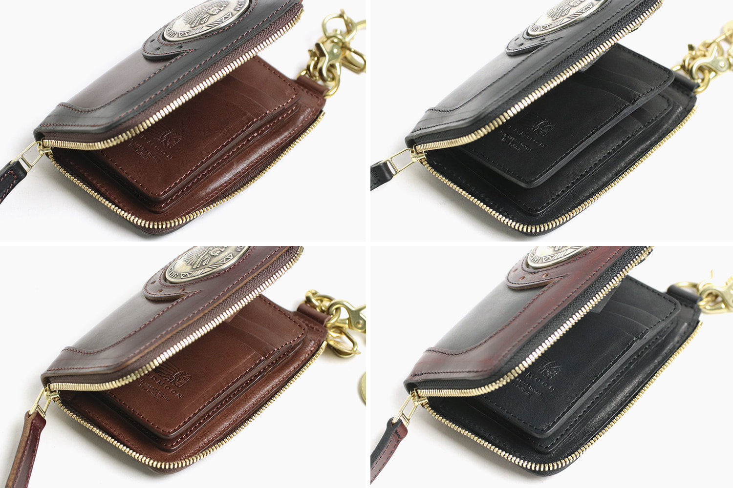 REDMOON / ホーウィン(HORWEEN)クロムエクセルレザー BAREBACK L-zip MIDDLE WALLET