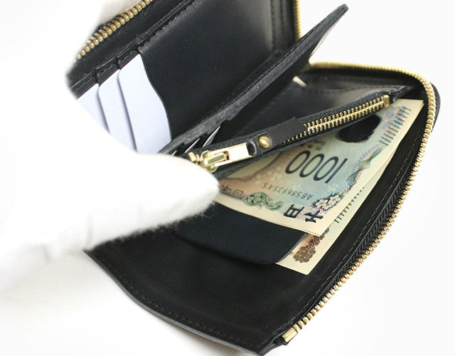 REDMOON / ホーウィン(HORWEEN)クロムエクセルレザー BAREBACK L-zip MIDDLE WALLET