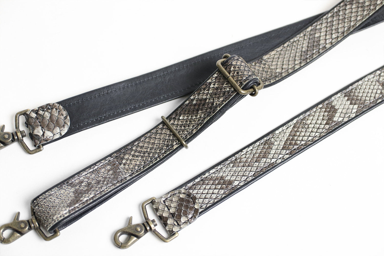 FU-SI FERNALLE / GB PYTHON collection 精美鑽石蟒蛇皮三用包