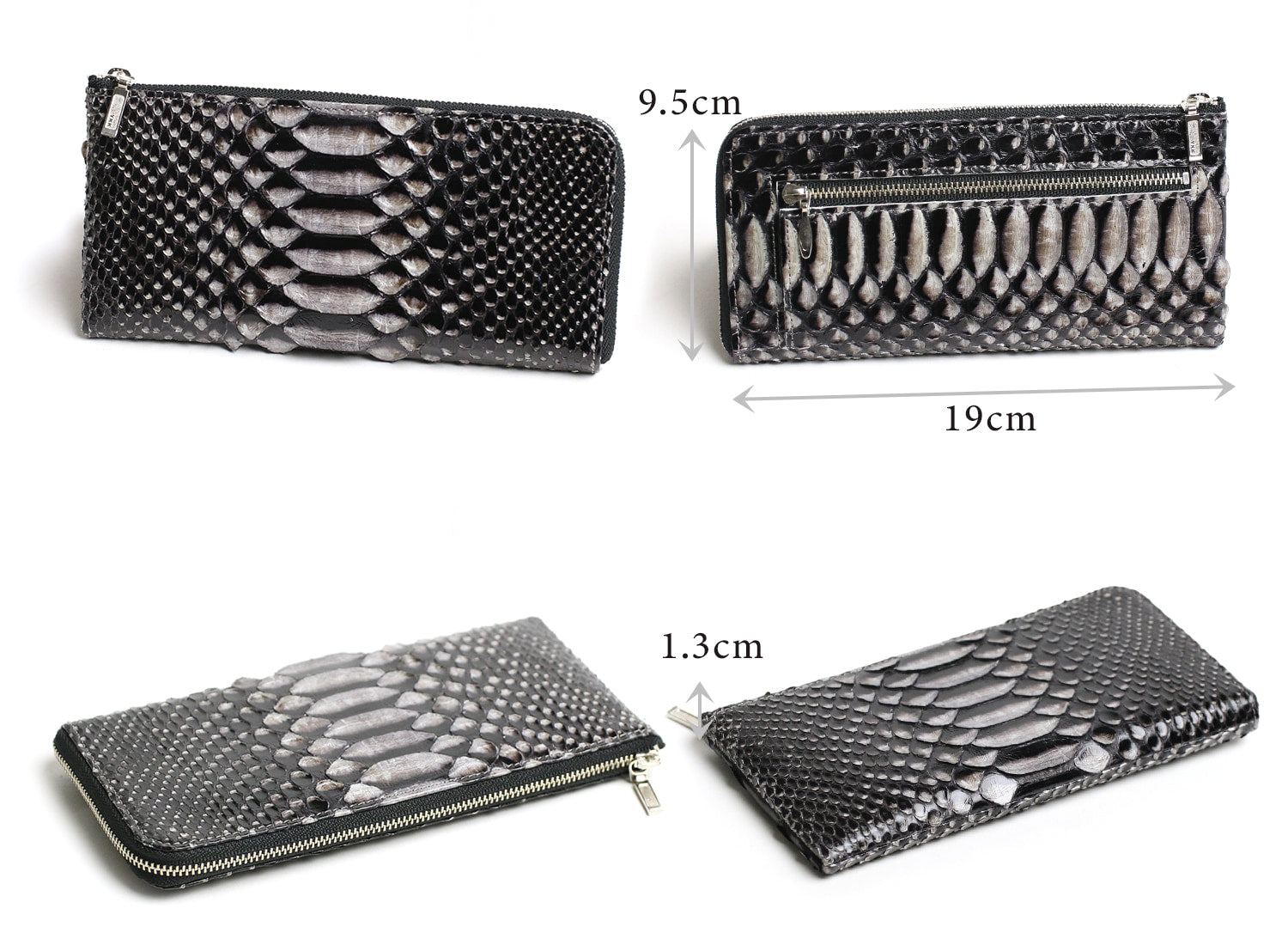 FU-SI FERNALLE / CANTY PYTHON wallet collection 美しいパイソンの日本製Lファスナー長財布