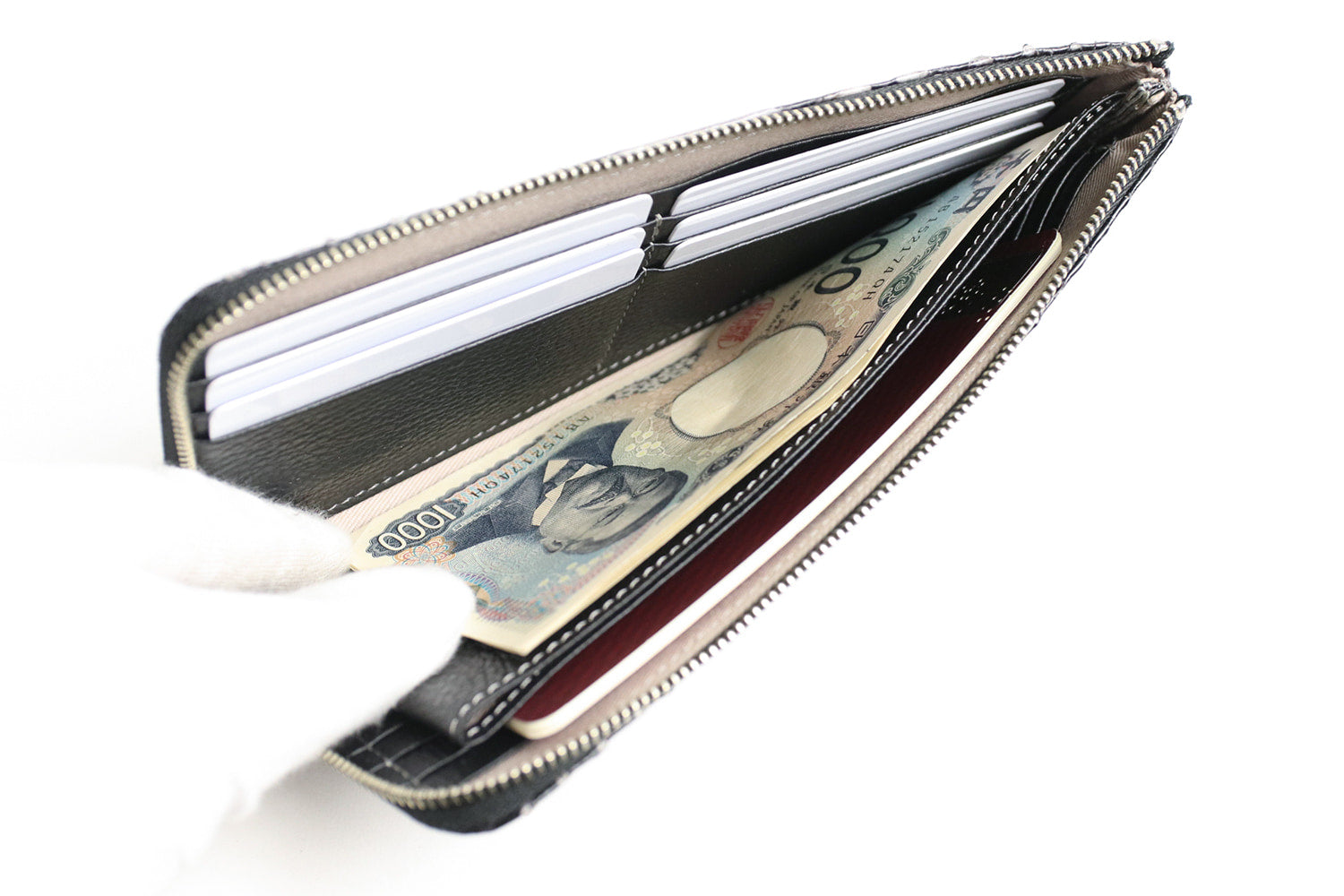 FU-SI FERNALLE / CANTY PYTHON wallet collection 美しいパイソンの日本製Lファスナー長財布