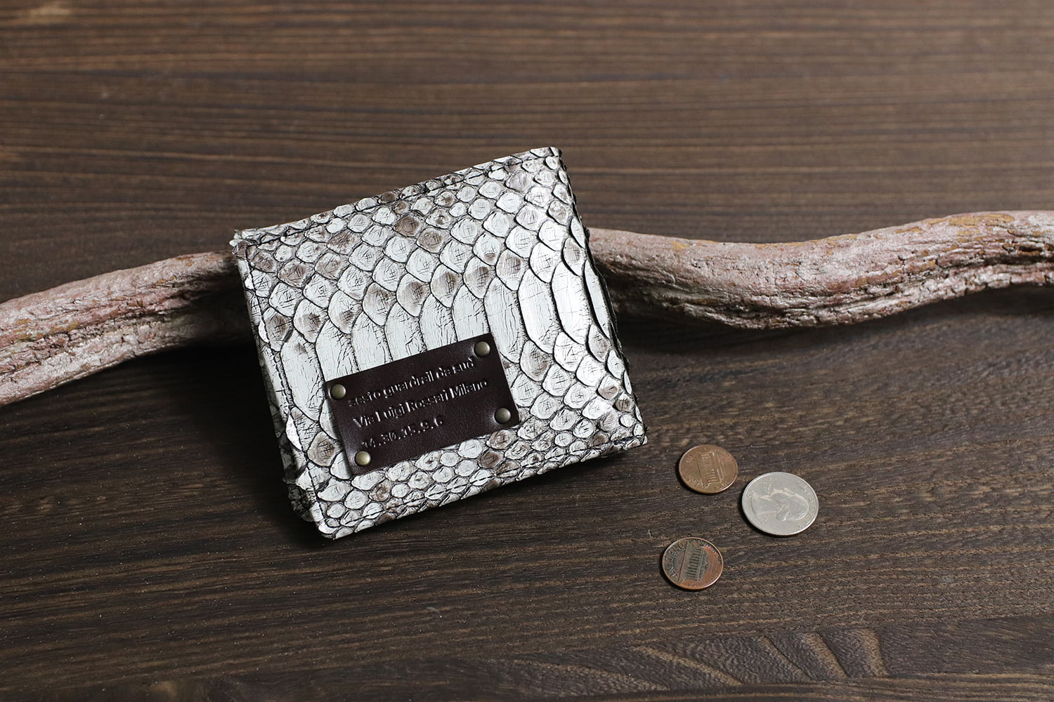 FU-SI FERNALLE / GB PYTHON 錢包系列 精美 Morales Python 雙折錢包