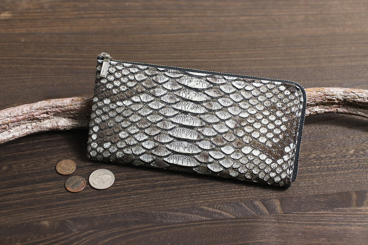 FU-SI FERNALLE / GB PYTHON 錢包系列 精美 Morales Python L 拉鍊錢包