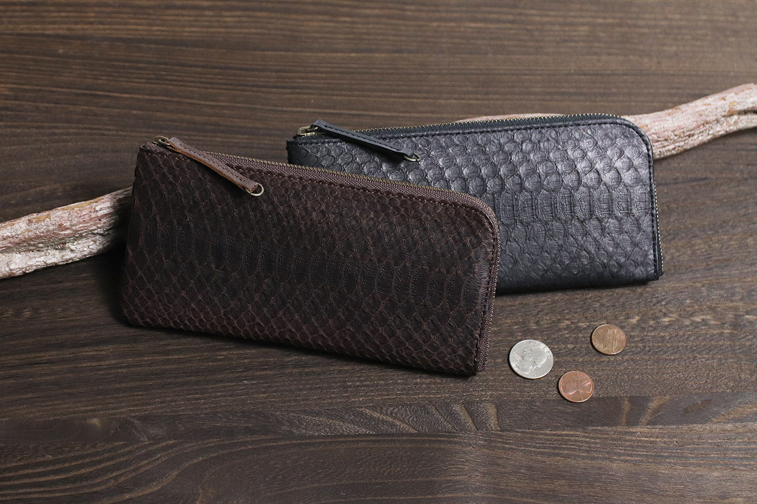 FU-SI FERNALLE / Washed PYTHON wallet collection 美しいモラレスパイソンのLファスナーウォレット
