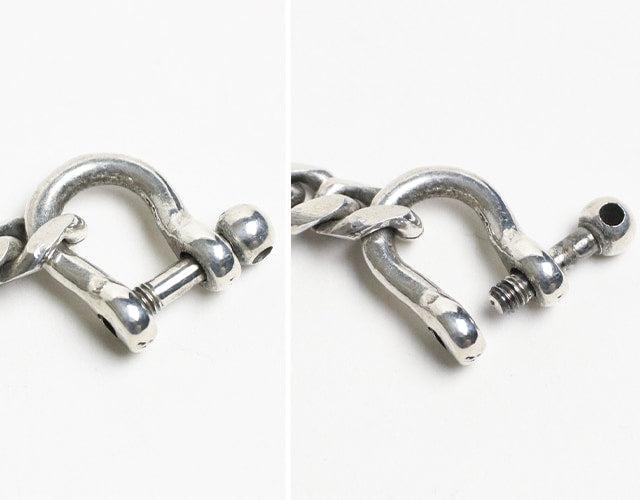 INCEPTION / HORSE BUTT LEATHER BRASS CHAIN (SILVER PLATING)