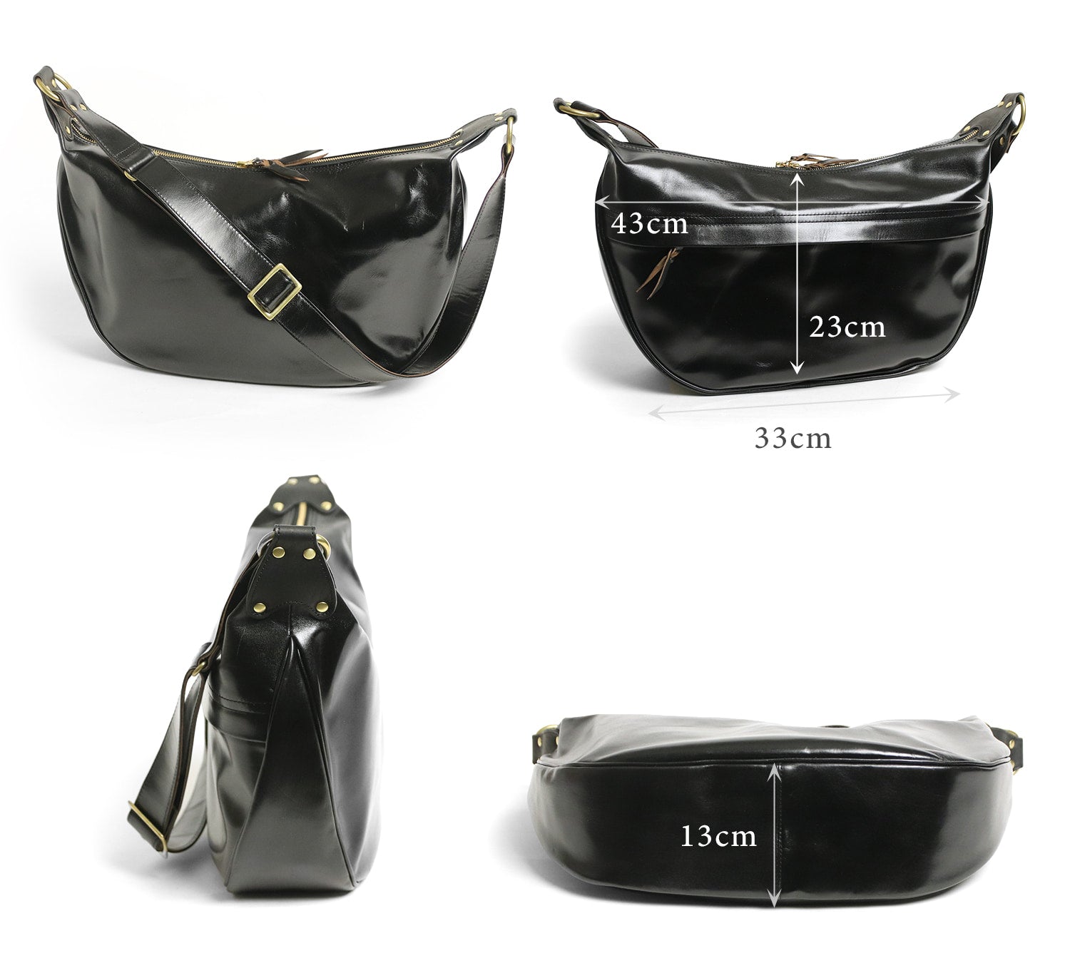 INCEPTION / HORSE HIDE BANANA BAG LARGE