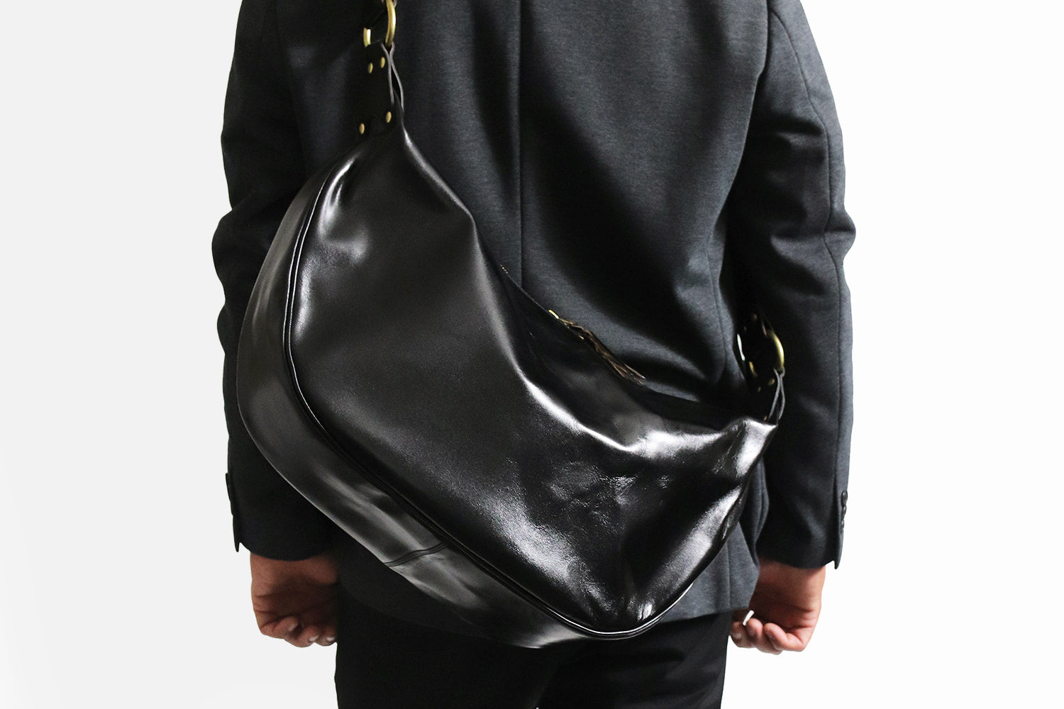 INCEPTION / HORSE HIDE BANANA BAG LARGE