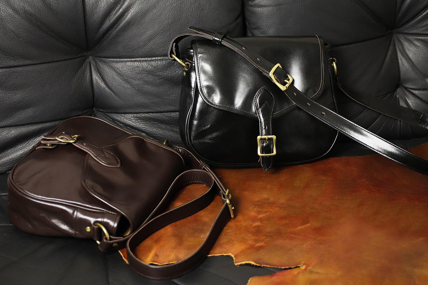 INCEPTION / HORSE HIDE MAIL BAG(SMALL)