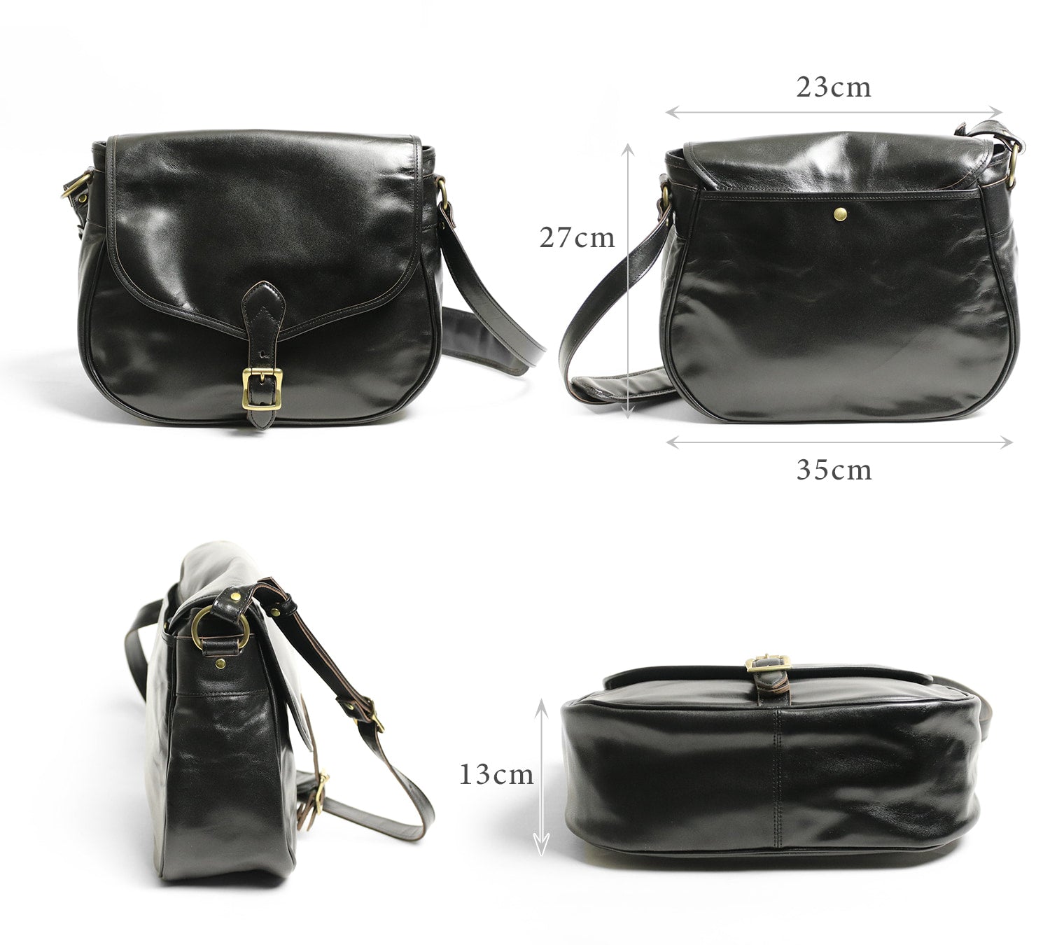 INCEPTION / HORSE HIDE MAIL BAG(MEDIUM)