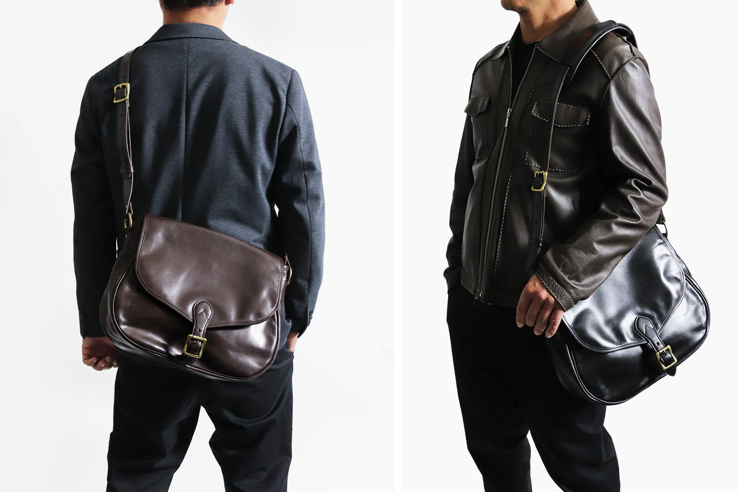 INCEPTION / HORSE HIDE MAIL BAG(MEDIUM)