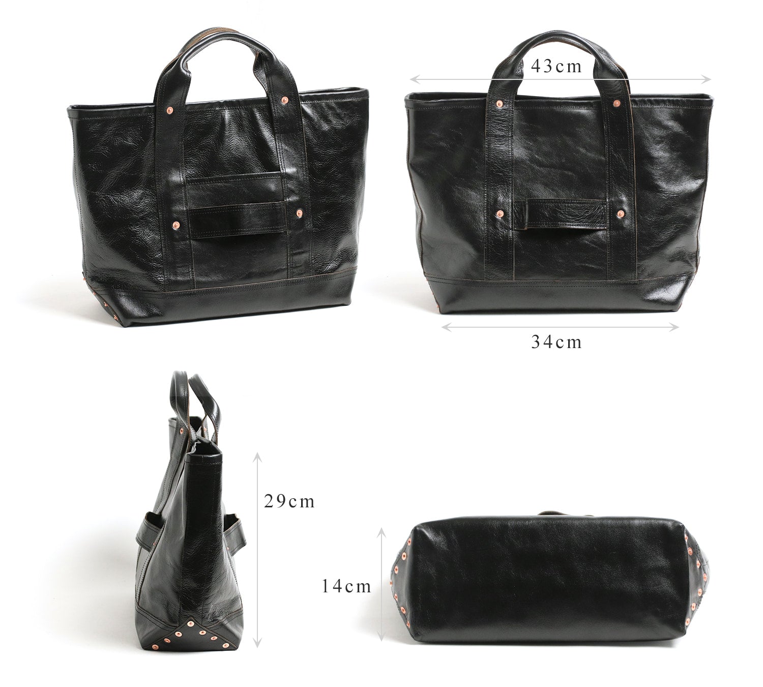 INCEPTION / HORSE HIDE COAL BAG (MEDIUM)