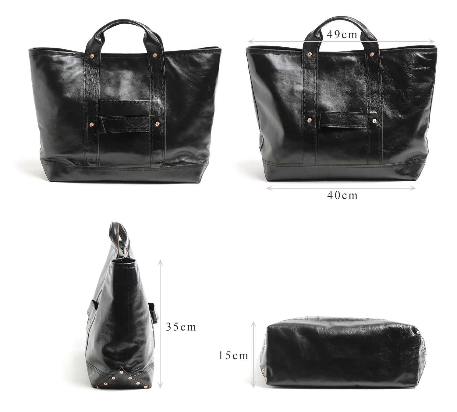 INCEPTION / HORSE HIDE COAL BAG (LARGE)