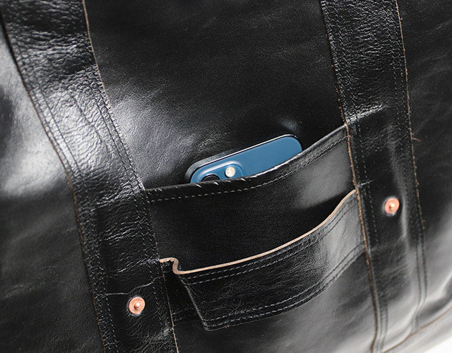 INCEPTION / HORSE HIDE COAL BAG (LARGE)