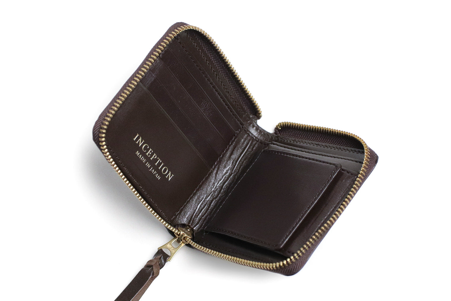 INCEPTION / HORSE HIDE ROUND SHORT WALLET