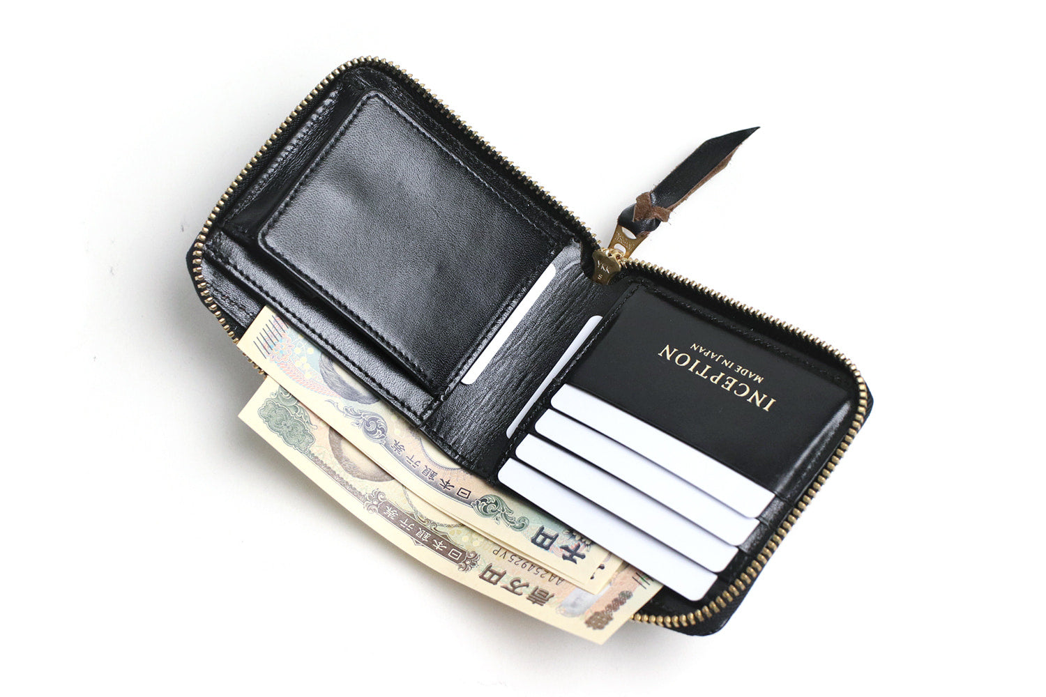 INCEPTION / HORSE HIDE ROUND SHORT WALLET