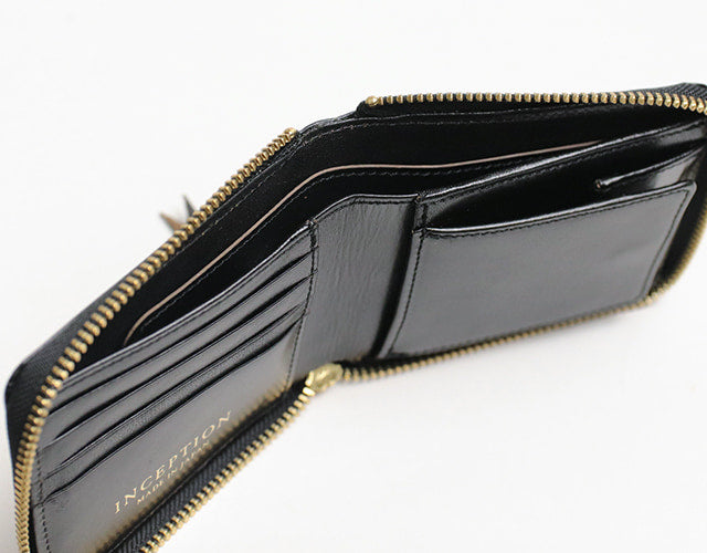 INCEPTION / HORSE HIDE ROUND SHORT WALLET
