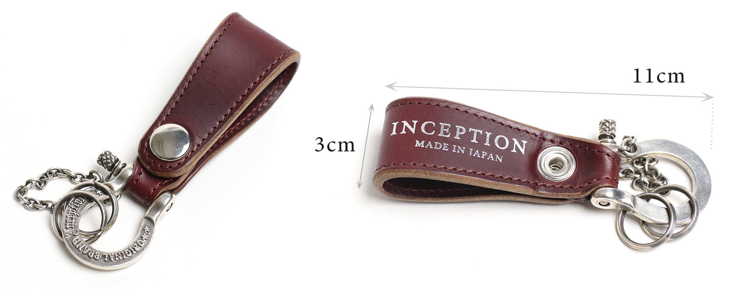 INCEPTION / Chromexcel 皮革鑰匙圈 鍍銀