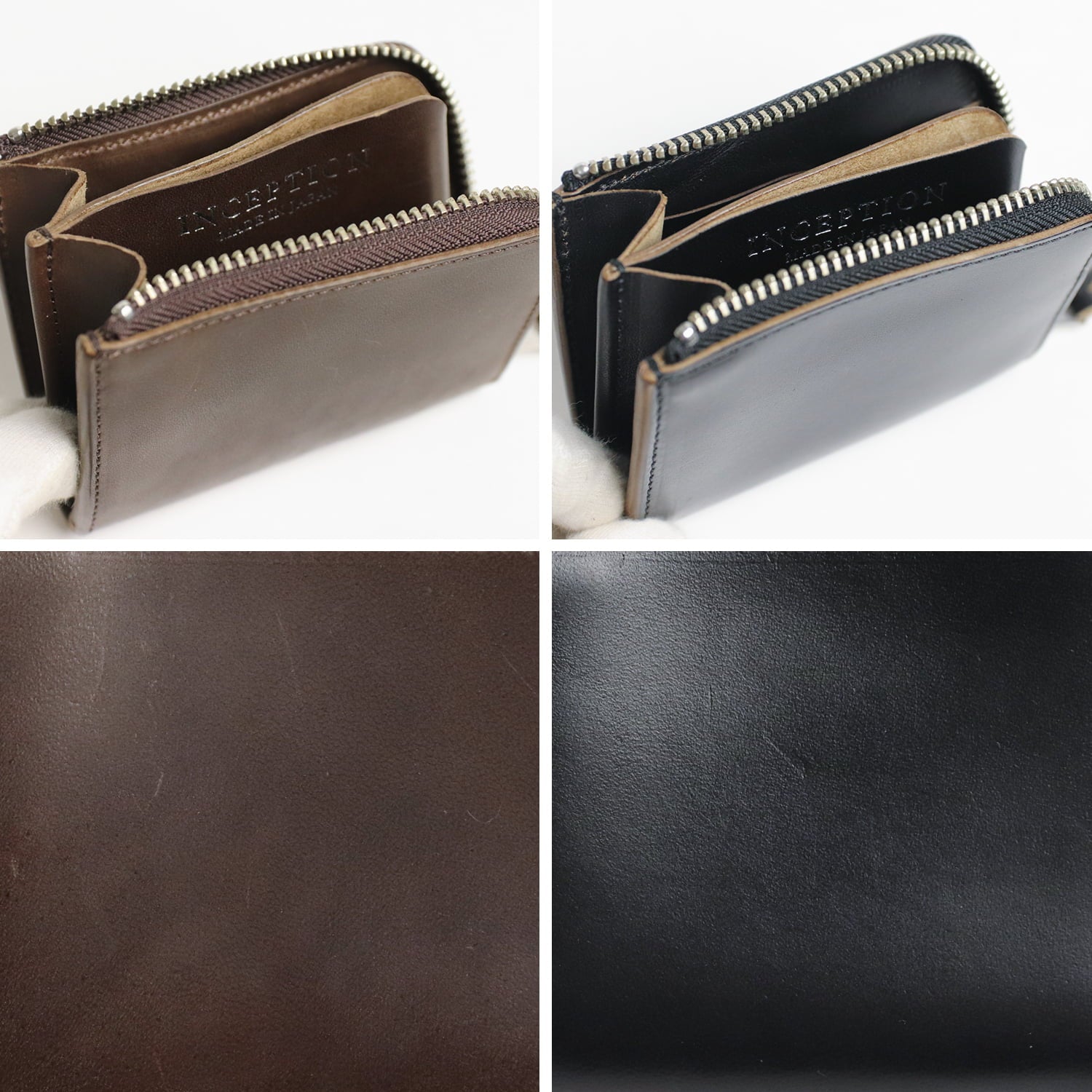 INCEPTION / HORSE BUTT LEATHER L.FASTENER SHORT WALLET