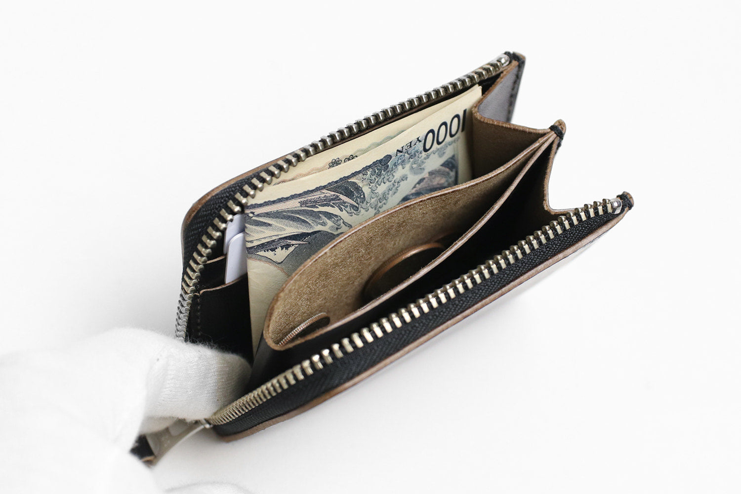 INCEPTION / HORSE BUTT LEATHER L.FASTENER SHORT WALLET