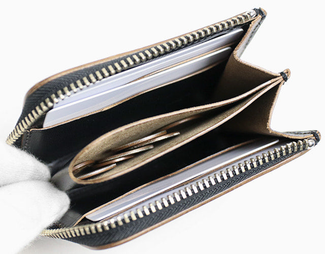 INCEPTION / HORSE BUTT LEATHER L.FASTENER SHORT WALLET