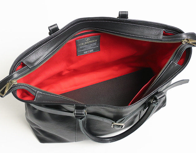 JYO ARVINISTA APRICA 日本製牛革 × ベルト使いの大胆なデザイン ソフトで上質なレザートート