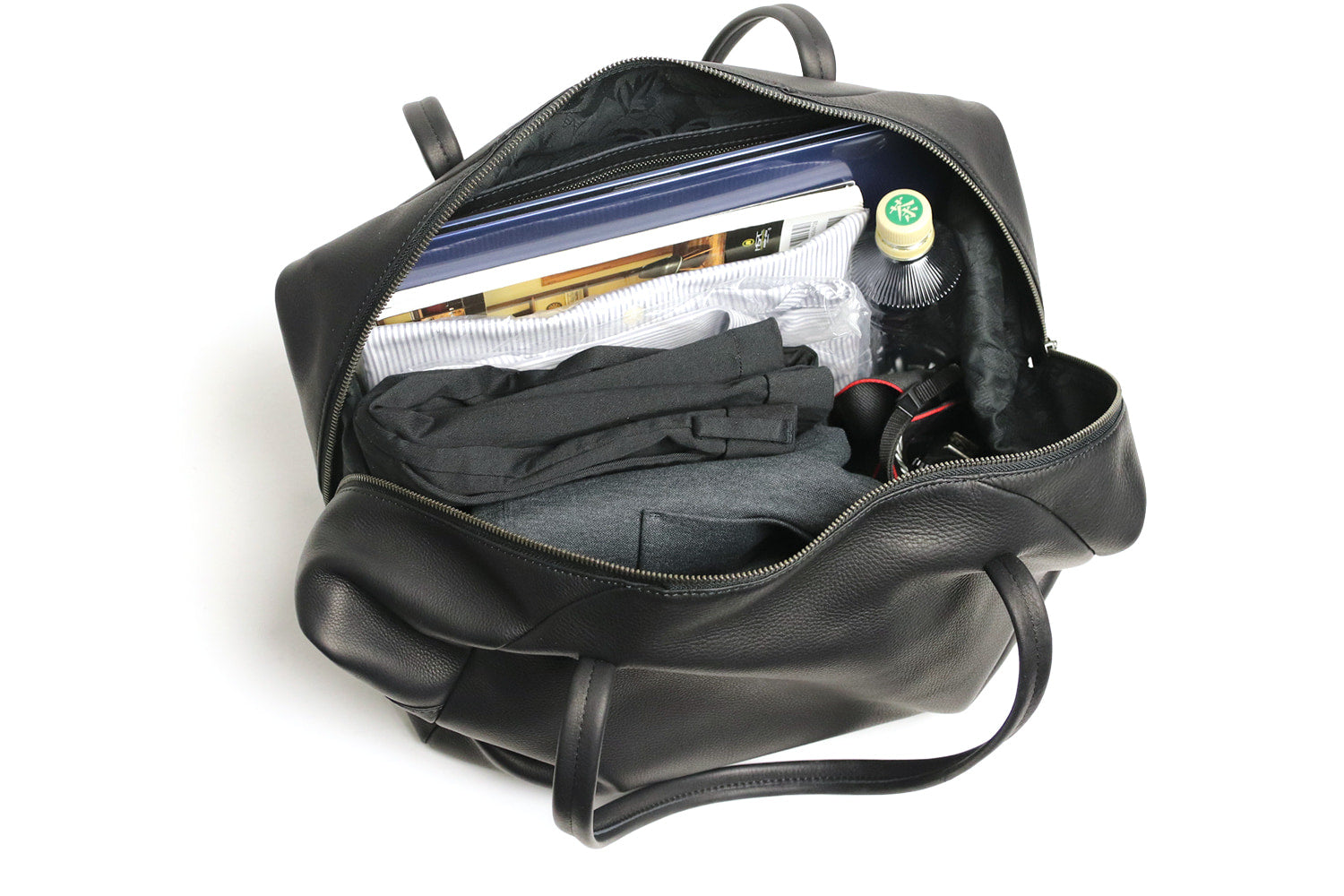 MR.OLIVE E.O.I IMPERMA-LEATHER / DRAPE BOSTON BAG