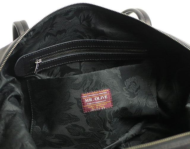 MR.OLIVE E.O.I IMPERMA-LEATHER / DRAPE BOSTON BAG