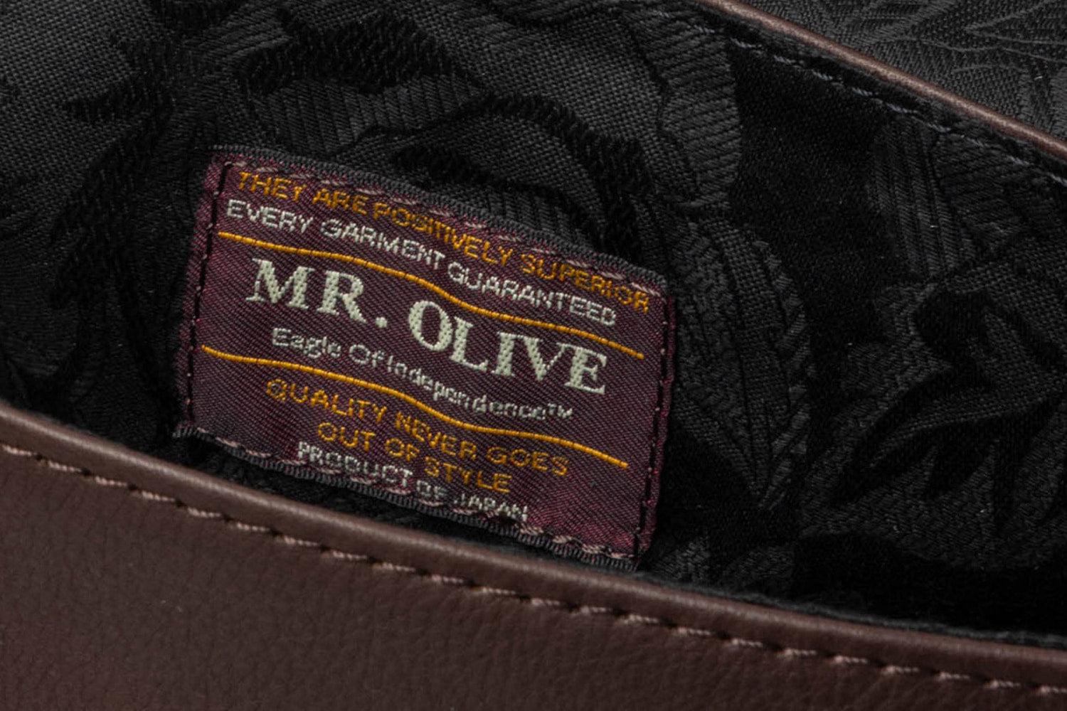 MR.OLIVE E.O.I IMPERMA-LEATHER / DRAPE BOSTON BAG