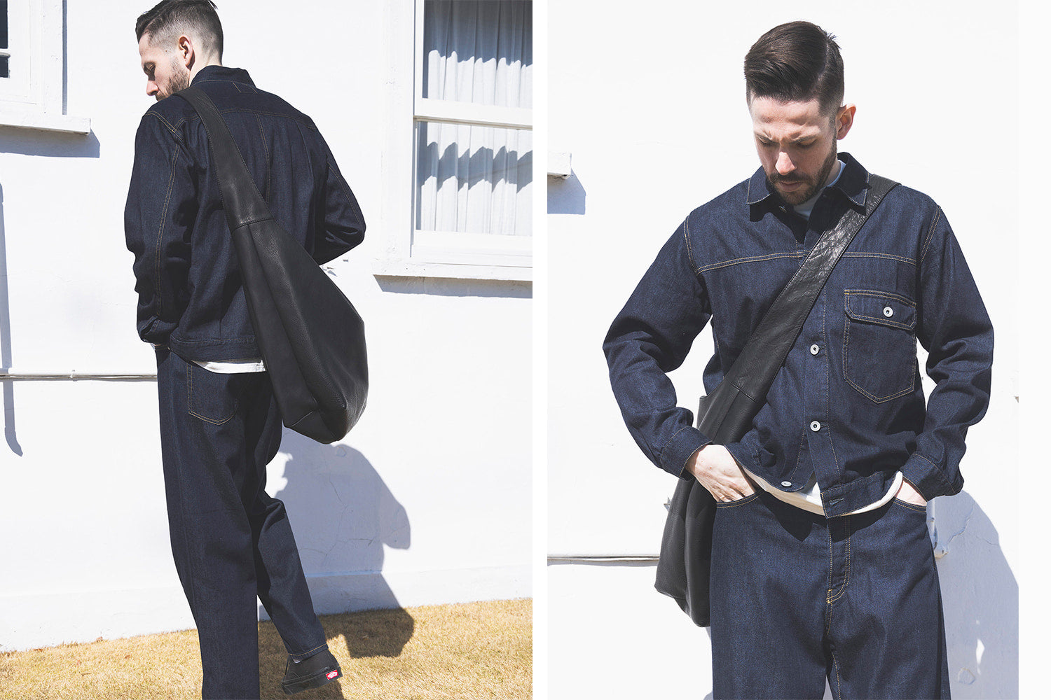 MR.OLIVE E.O.I IMPERMA-LEATHER / BIG SHOULDER BAG