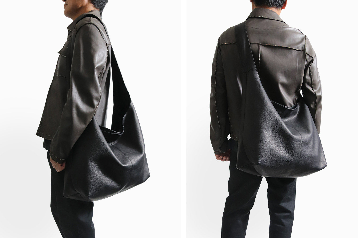 MR.OLIVE E.O.I IMPERMA-LEATHER / BIG SHOULDER BAG