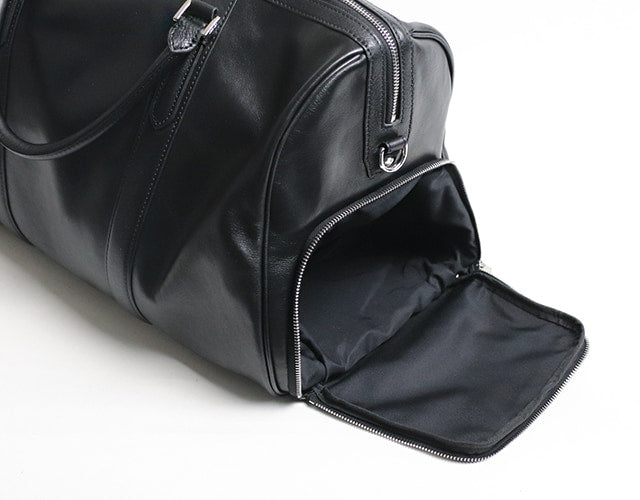 SEEKER / SWORD 旅行、ゴルフに。ベジタブルタンニンレザーのシューズポケット付き2wayボストン