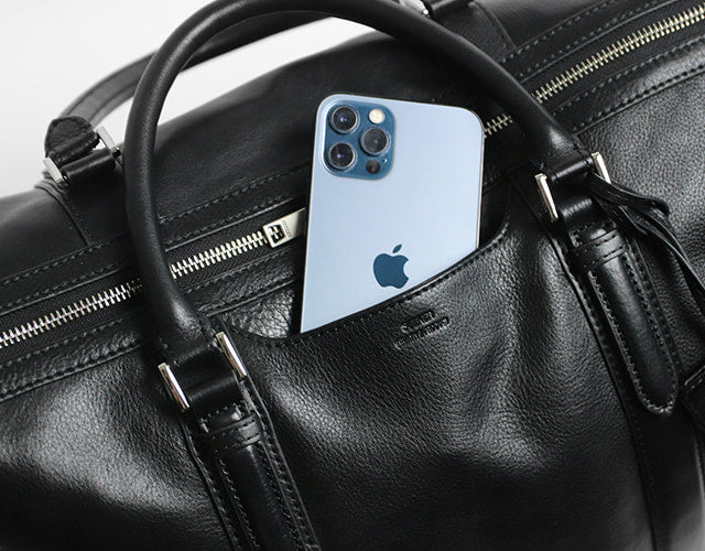 SEEKER / SWORD 旅行、ゴルフに。ベジタブルタンニンレザーのシューズポケット付き2wayボストン