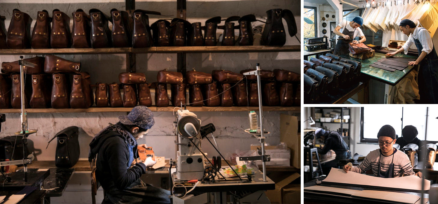 vasco / LEATHER ARMY RUCKSACK