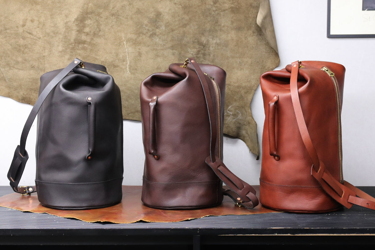 vasco / LEATHER DUFFLE BAG