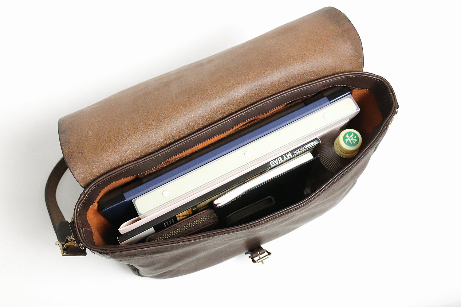 vasco / LEATHER POSTMAN SHOULDER BAG -LARGE(PLANE/U.S.MAIL)