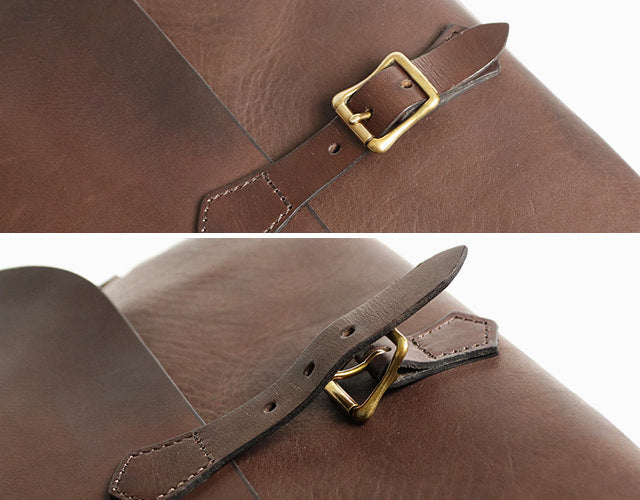 vasco / LEATHER POSTMAN SHOULDER BAG -LARGE(PLANE/U.S.MAIL)