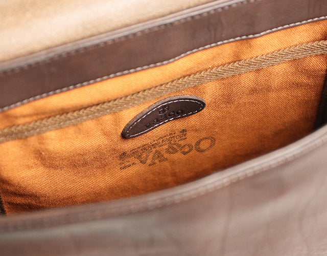 vasco / LEATHER POSTMAN SHOULDER BAG -LARGE(PLANE/U.S.MAIL)