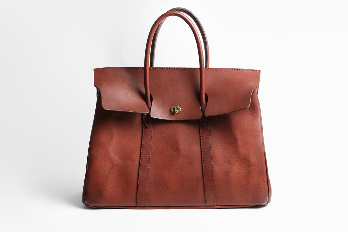 vasco / LEATHER SADDLE TOTE BAG