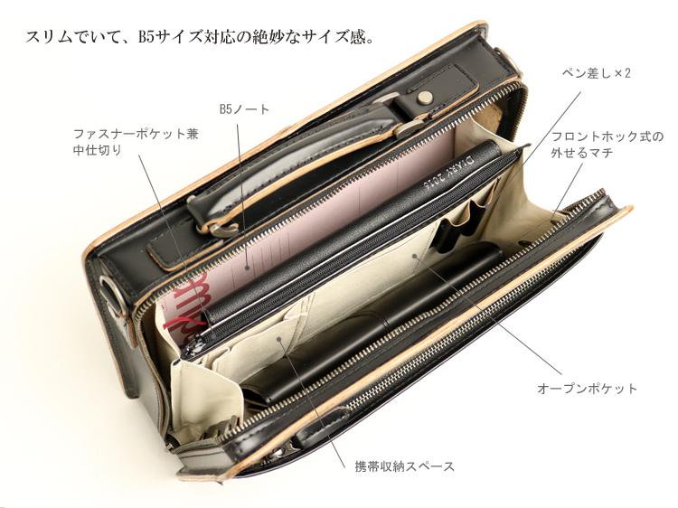 COMPLEX GARDENS / Kotan 採用透明牛皮製成的雙向盒式公文包,適合 B5 尺寸。令人印象深刻的工藝在細節中閃耀。