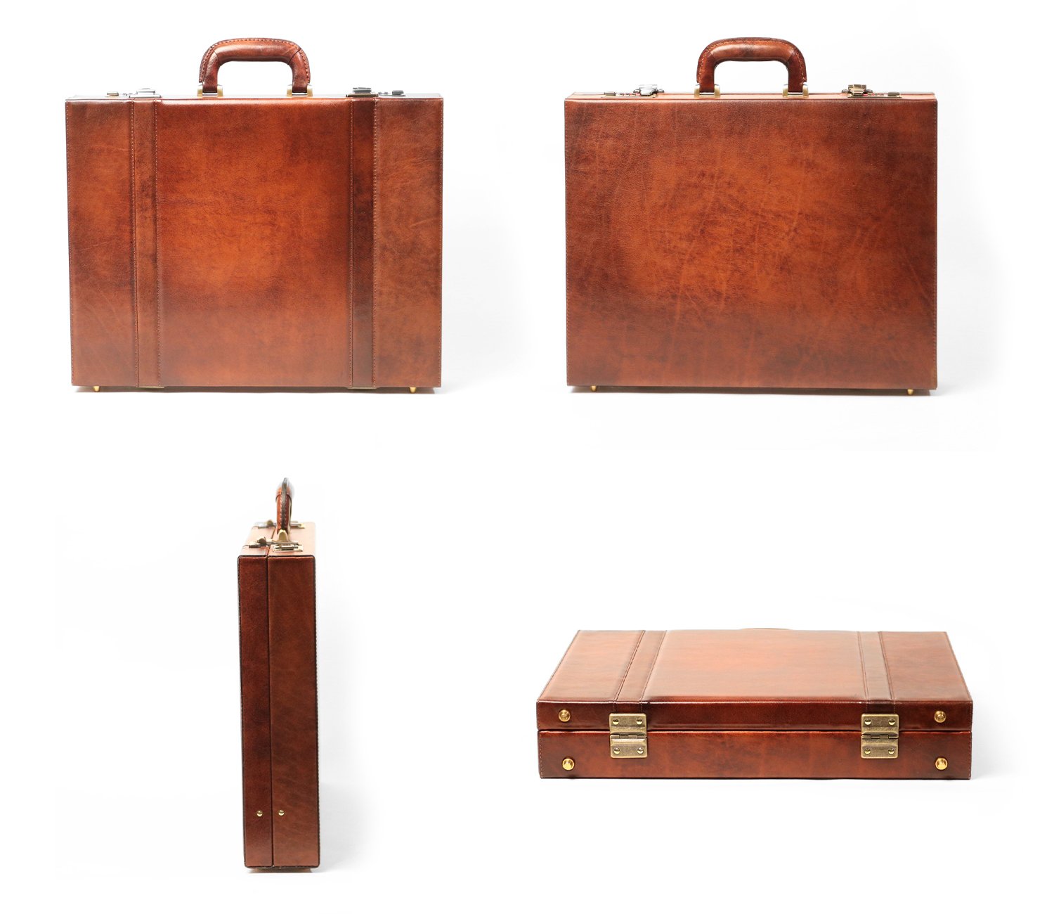 Lugard's one-of-a-kind shadow finish. Attaché case L with a vintage feel