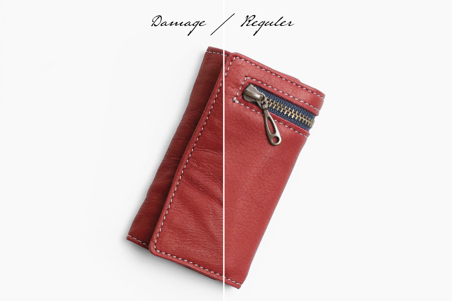 FU-SI FERNALLE/DAMAGE 301 有多種飾面可供選擇。高品質軟皮鑰匙包,復古感十足