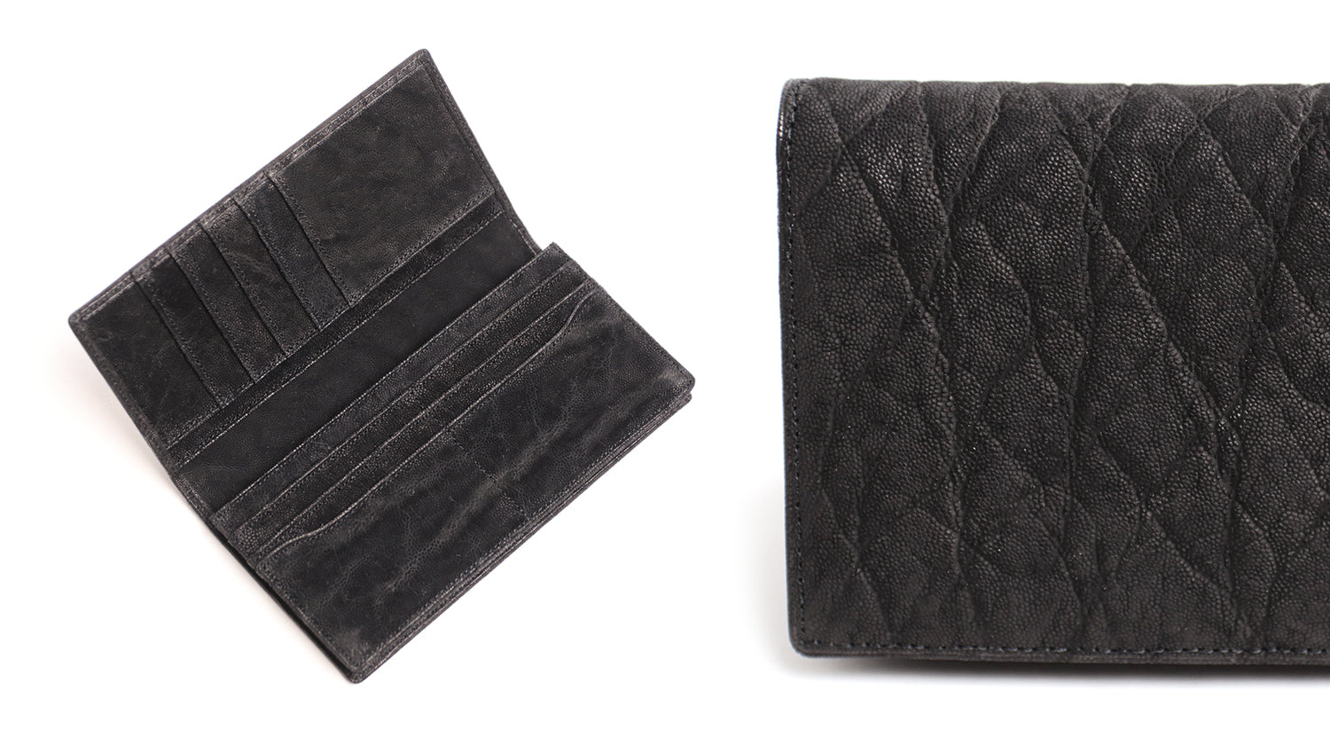 Luggage AOKI 1894 / African Elephant Elephant leather long wallet with a focus on neatness